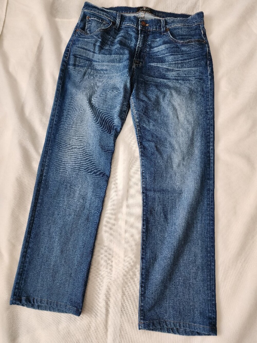 7 For All Mankind Austyn Relaxed Men's Blue Denim Jeans Size 36